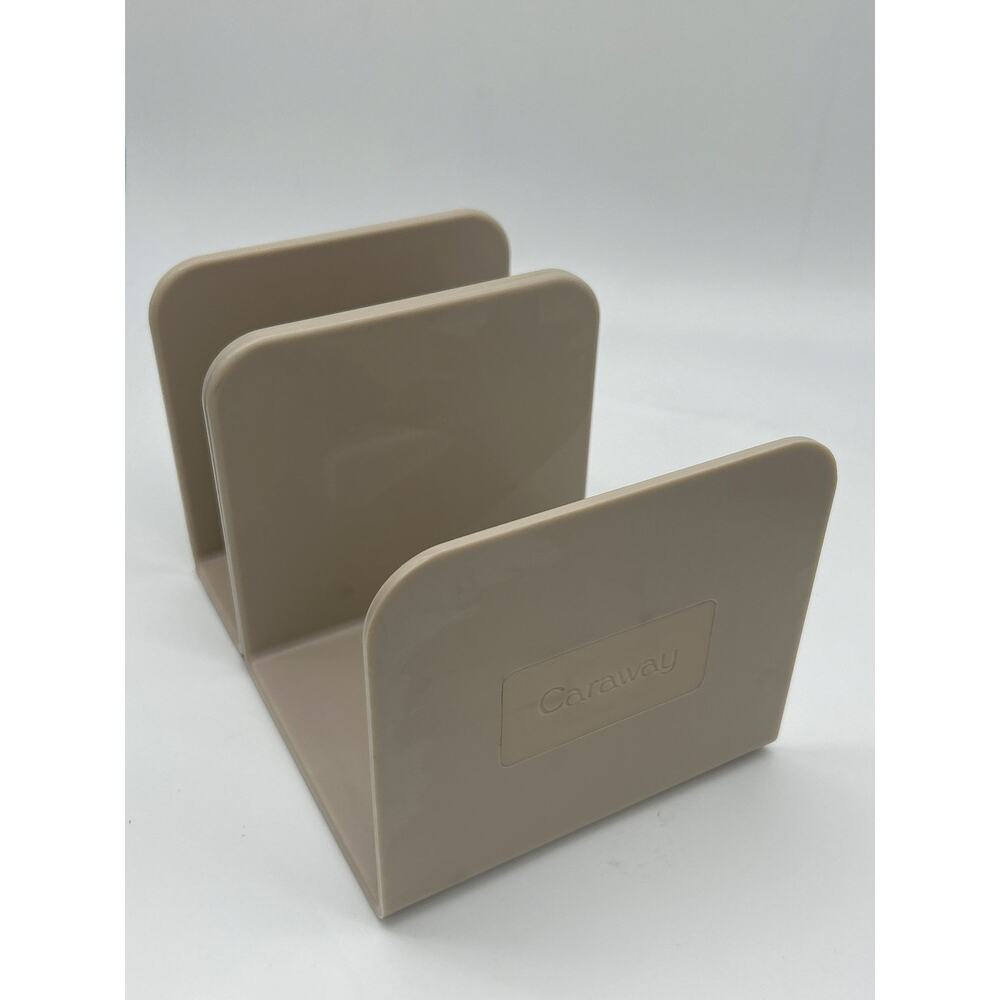 Caraway Magnetic Pot Pan Lid Holder Organizer Cabinet Storage Rack Beige Kitchen